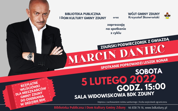 Zduński Podwieczorek z Gwiazdą – zapraszamy na spotkanie z Marcinem Dańcem!