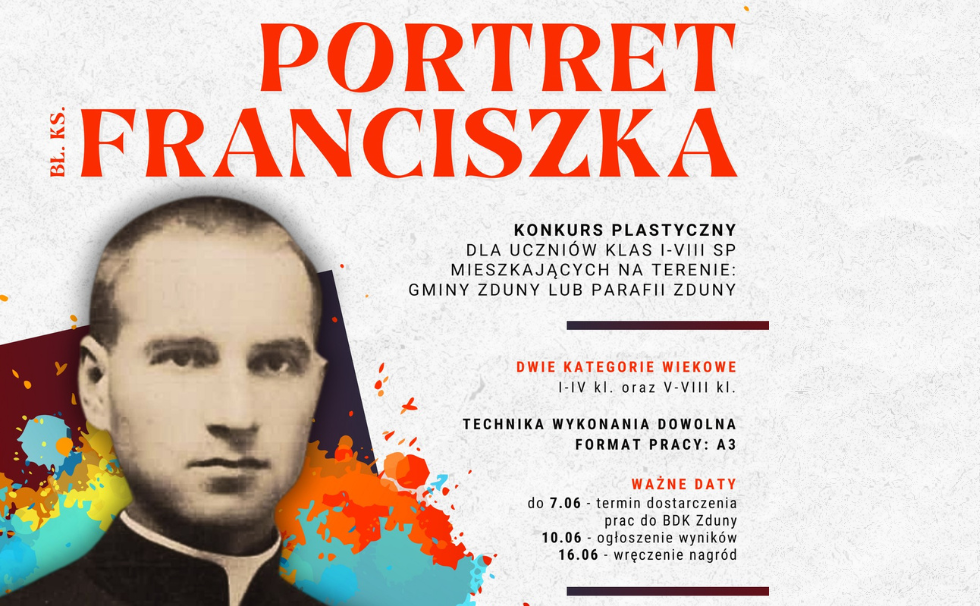 Laureaci konkursu plastycznego „Portret bł. ks. Franciszka”