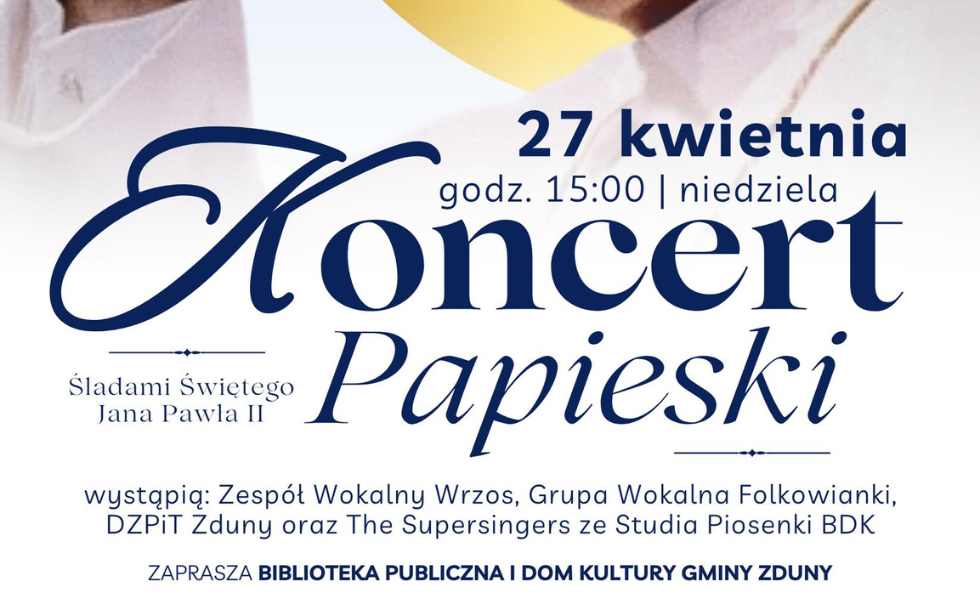 Zapraszamy na Koncert Papieski